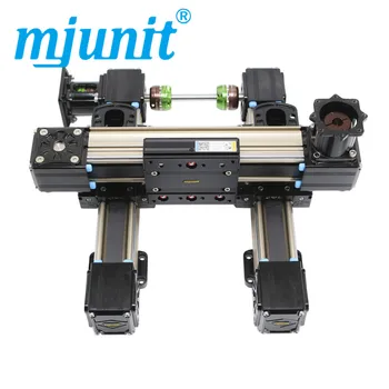 

Mjunit 60N Synchronous belt linear slide table electric precision stepping external electric machine speed reduction three rail