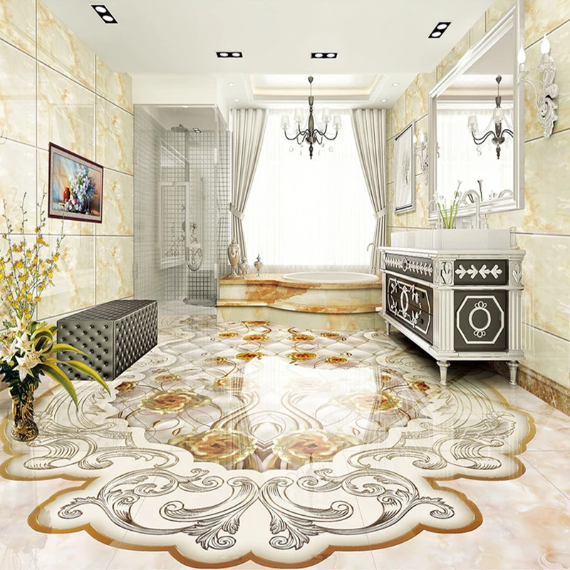 Пользовательские Настенные обои в европейском стиле имитация мрамора узор