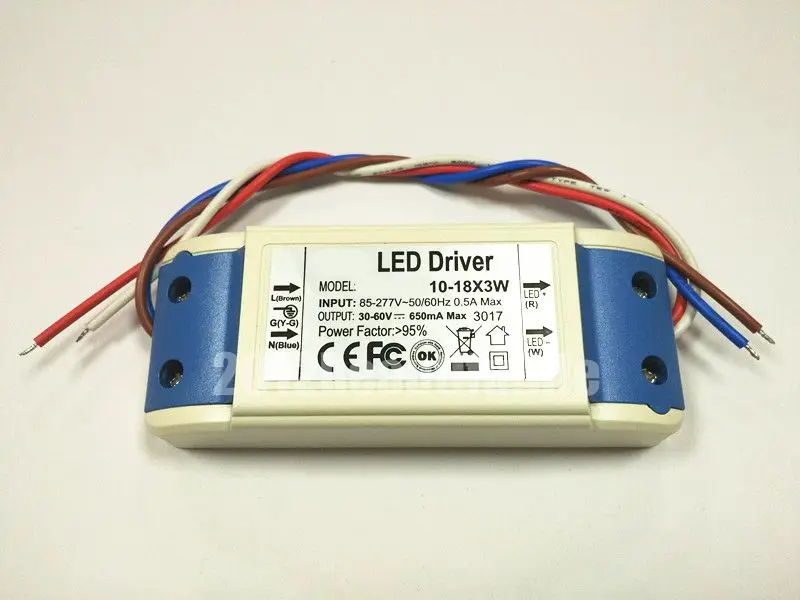 

AC85-277V Constant Current 10-18X3W 30-60V 24w 28w 30w 36w High Power Light Driver