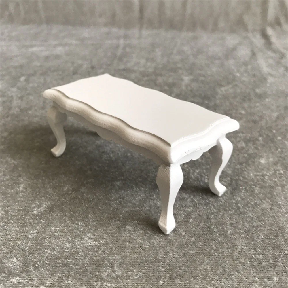 1/12 Dollhouse Miniature Accessories Mini Wooden Coffee Table Simulation End Table Furniture Toys for Doll House Decoration 1/12 Dollhouse Miniature Accessories Mini Wooden Coffee Table Simulation End Table Furniture Toys for Doll House Decoration