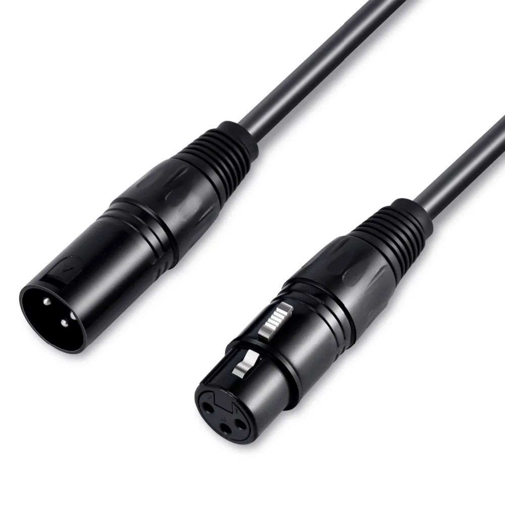 Moukey XLR проводной микрофон для караоке, компонентный аудио кабель 3 Pin типа «папа» к женскому бесшумные расширение XLR Кабельные усилители провод шнур