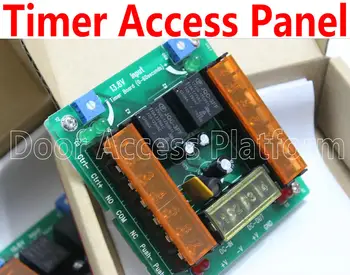 

2 pcs of Palm-size board Timer Access PCB relay PCB control for 2 lock 2 access control reader DC12V access controller system
