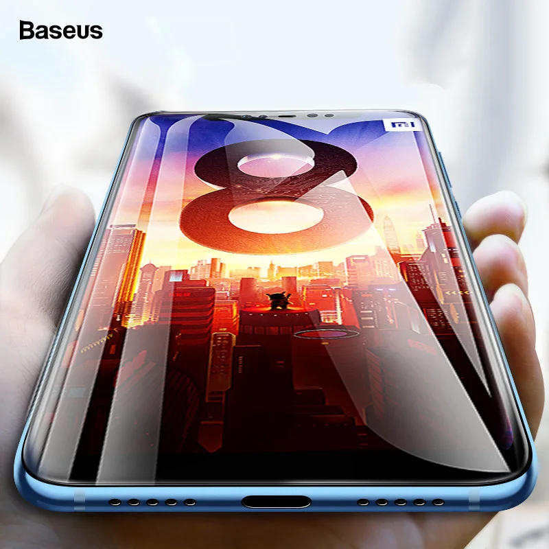 

Baseus 0.3mm 7D Tempered Glass For Xiaomi 8 8 SE Screen Protector 9H Hardness Full Cover Protective Glass Film For Xiaomi 8 8SE