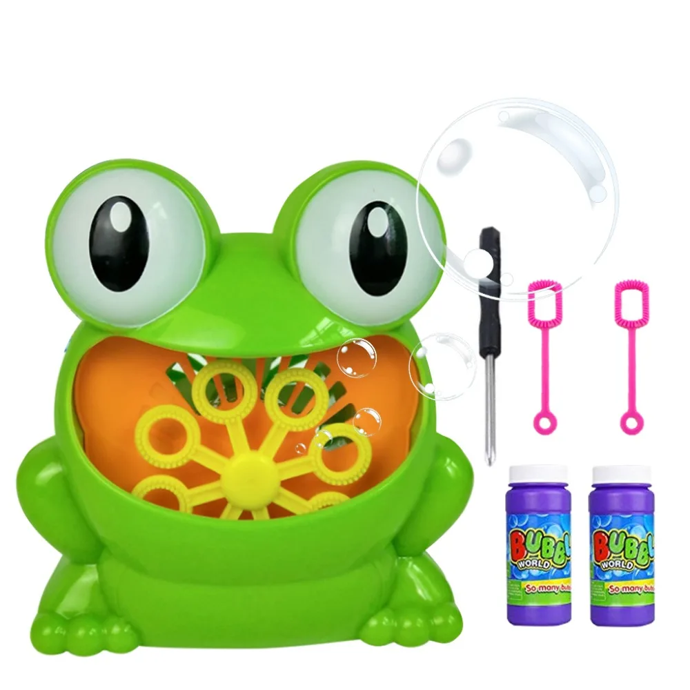 

Frog Automatic Bubble Machine Blower Maker Party Wedding Outdoor Kids Toy Games