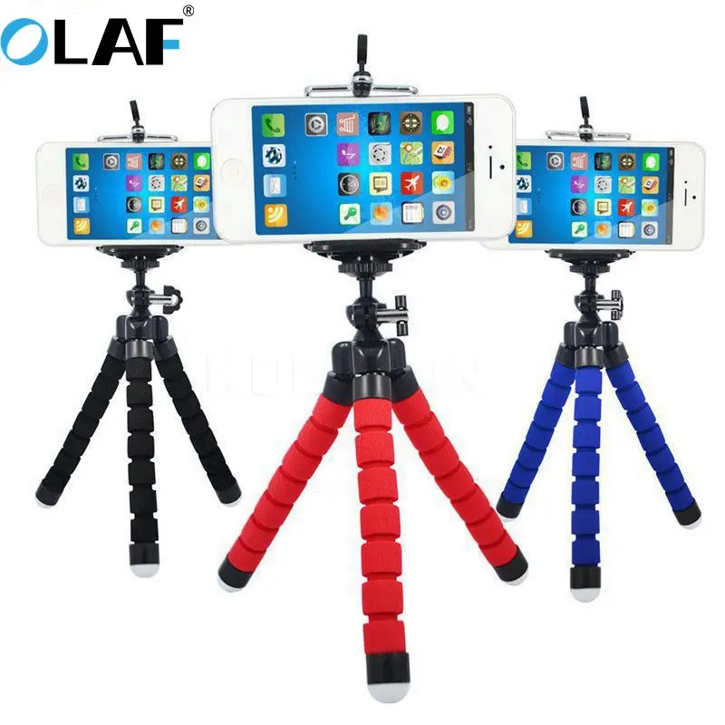 

Olaf Phone Holder Flexible Octopus Bracket Tripod Expanding Phone desktop Stand For iPhone xs max Samsung S9 S8 Mobile Phone