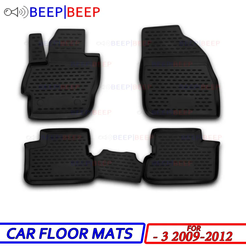 

For Mazda 3 2009-2012 car floor mats carpets auto floor mats waterproof dustproof styling interior decoration protection