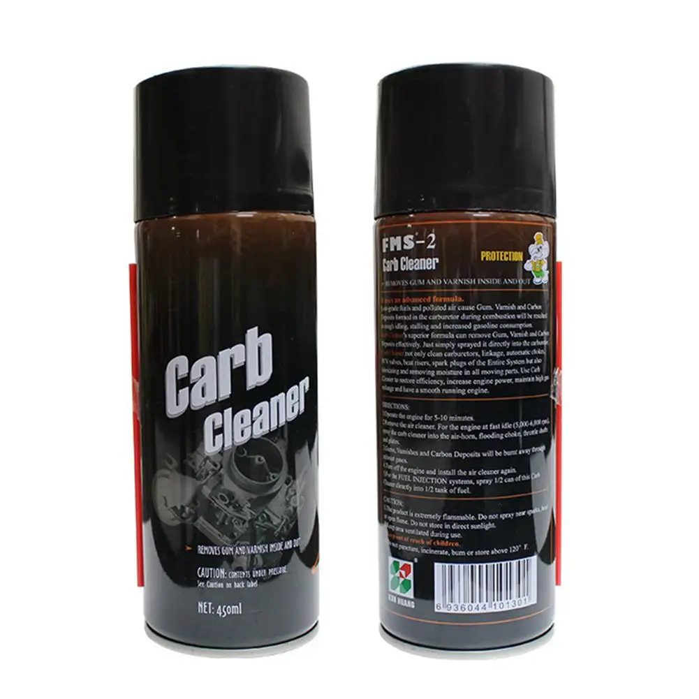 450ML Choke Carburetor Cleaner Car Strong Oil Stain Removing Cleaning Agent Motorcycle Carburetor Corrosion Protection Cleaning