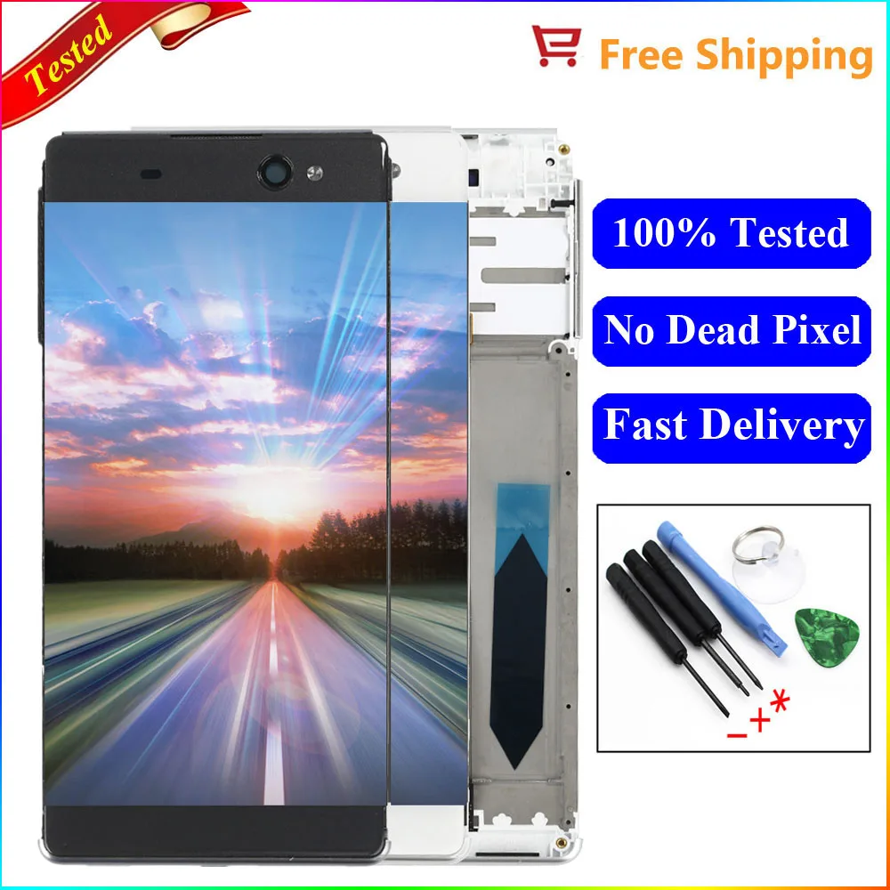 

For Sony Xperia XA C6 Ultra LCD F3211 F3212 F3215 F3216 F3213 Display touch Screen Digitizer With Frame For Sony XA C6 Ultra LCD