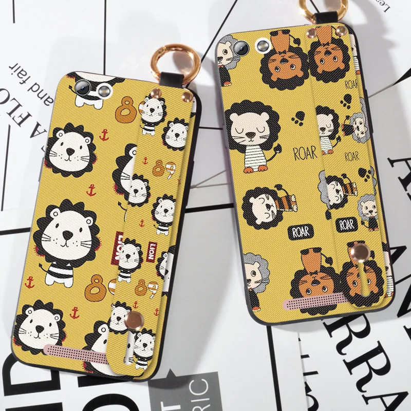 

Cute Lion Strap Case For Highscreen Power Ice Phone Bag TPU Silicone Cases For Highscreen Power Rage Capa Fundas