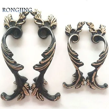 

Black Phoenix Kitchen Cabinet Drawer Handles Antique Furniture Dresser Knob Vintage Cabinet Cupboard Closet Drawer Pulls