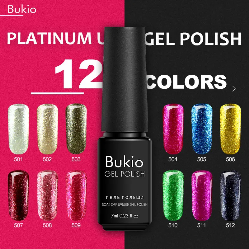 Bukio Primer Nail Semi Permanent Uv Gel and Led Enamel Platinum Nail