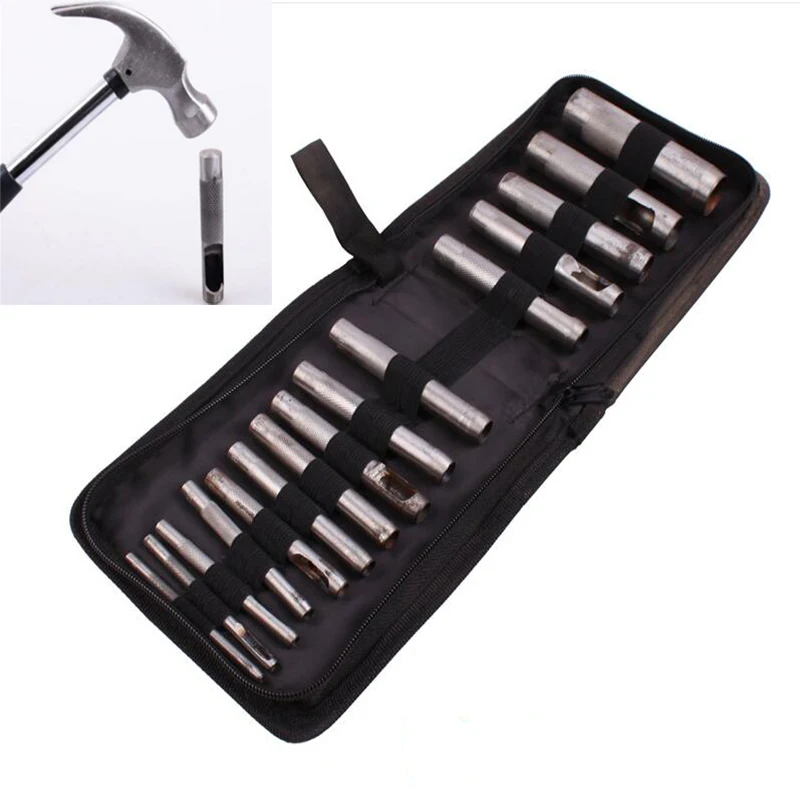 

G1 Punch Leather Tool Puncher Hole Craft Set Hollow Puncher Belt Stitching Punches LY-622