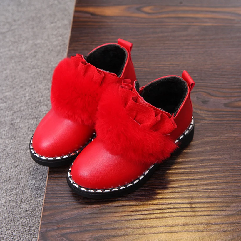 girls boots snow shoes winter kids shoe girl party children dress toddler shoes 2017 size 2736