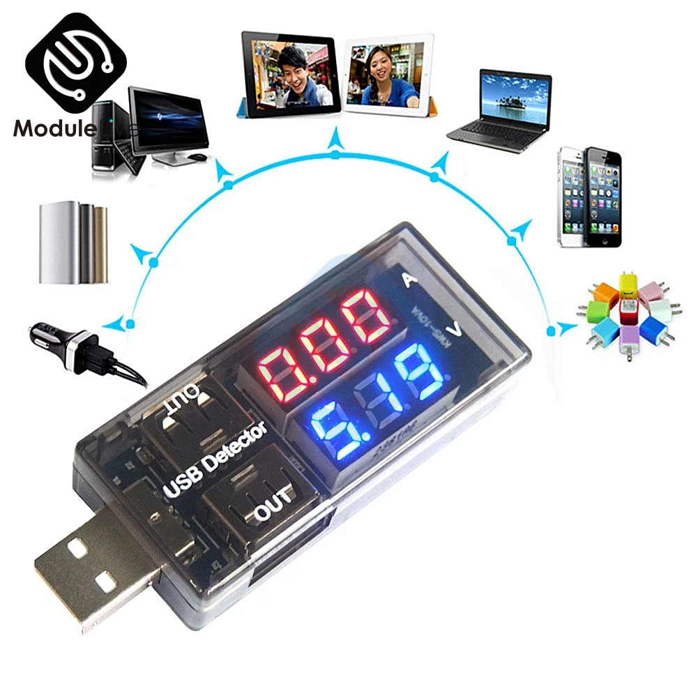 USB зарядное устройство Doctor цифровой двойной дисплей зарядка аккумулятора