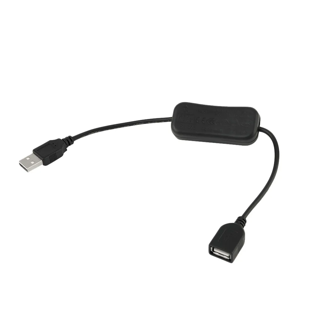 Usb-кабель для мужчин и женщин с переключателем вкл/выкл удлинитель кабеля для USB лампы USB вентилятор линия питания