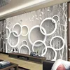 Custom Mural Wallpaper Modern Abstract Art Circle Forest Photo Wall Murals Living Room TV Sofa Background Wall Painting Frescoes ► Photo 1/6