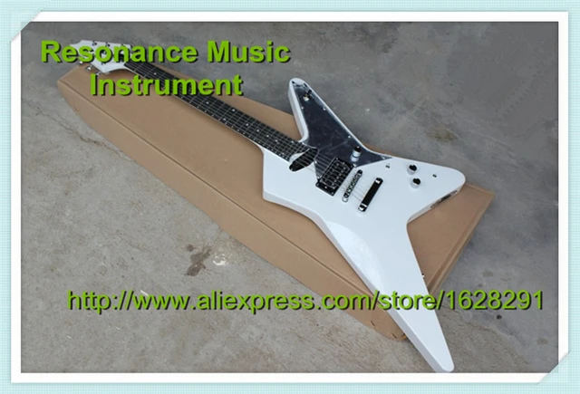 Best price at $331 Cheap High Quality White ESP Electric Guitar Rosewood Fretboard With Dot Inlay Custom Guitar Kit & Body Available