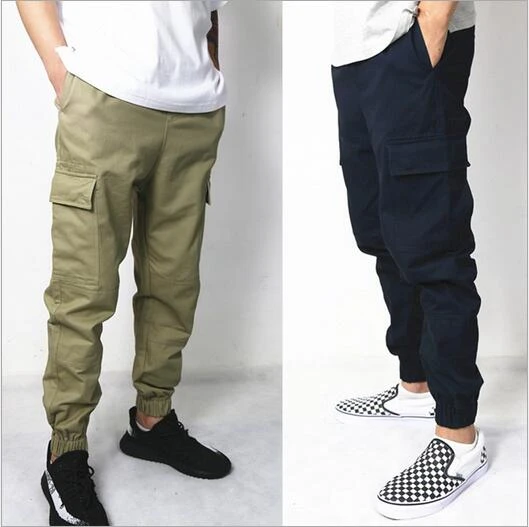 navy slim joggers