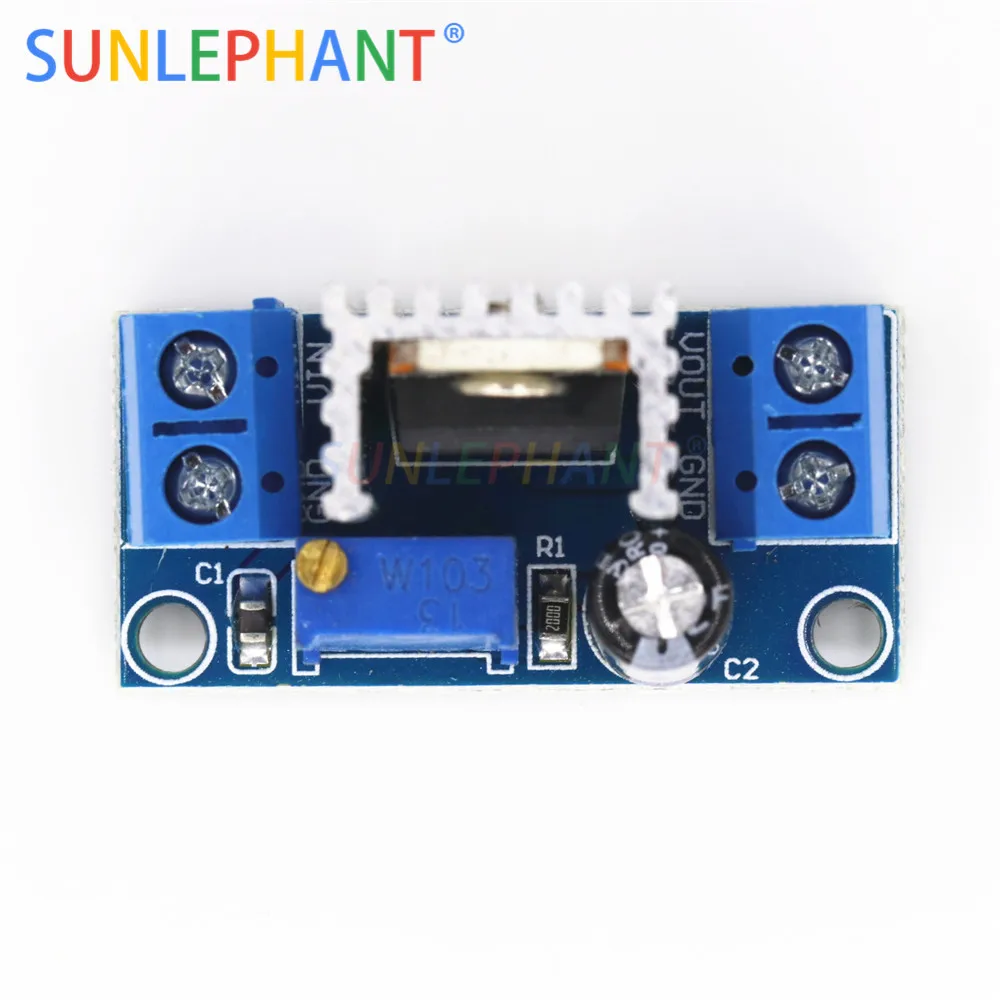 LM317 DC преобразователь понижающий модуль печатной платы линейный регулятор
