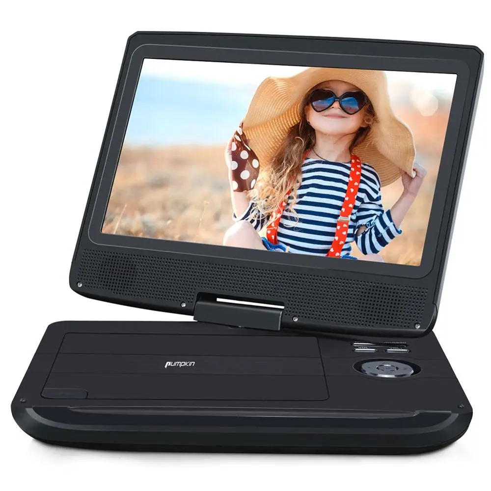 Pumpkin10'' Портативный подголовник автомобиля монитор 1024*600 ЖК-дисплей Экран DVD видео плеер USB/SD/HDMI/IR/FM радио автомобиля Зарядное устройство Портативный DVD плеер