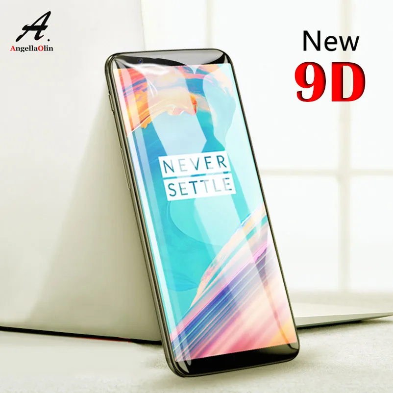 

9D Curved Edge Tempered Glass Screen Protector For One 6 6T 5 5T 1+5 1+5t For Oneplus 7 Plus 6 5 5T 1+6 Full Cover Film Case