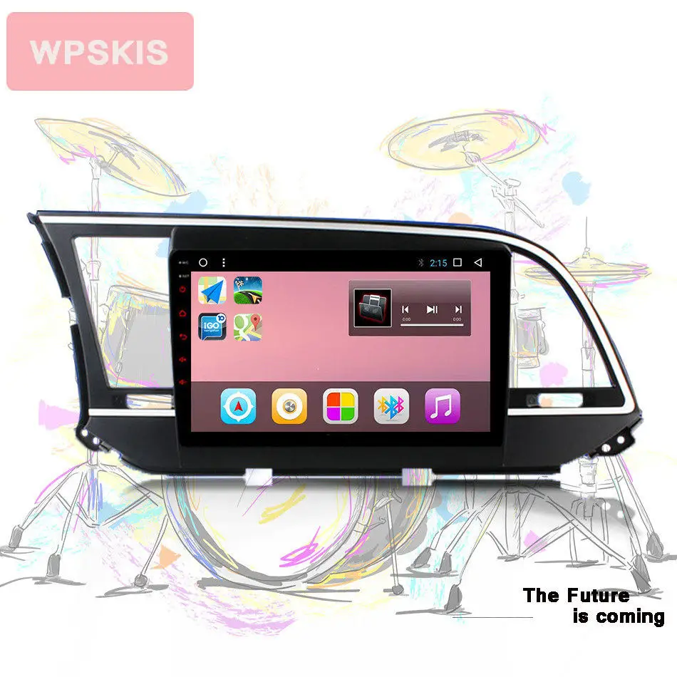Best Android 9.0 car dvd gps player 8 CORE For HYUNDAI ELANTRA 2016 2017 2018 Avante MD gps navigation car stereo audio video player 2