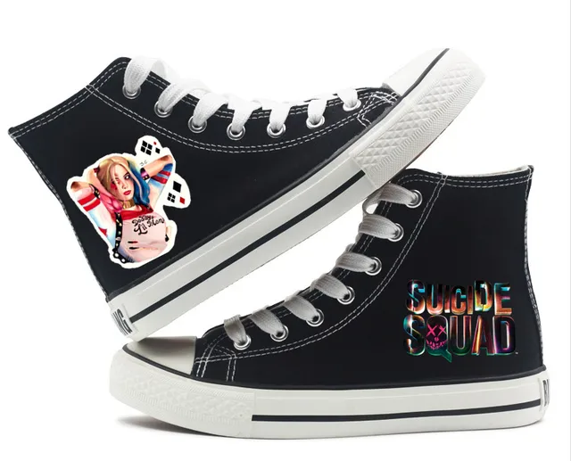 Suicide Squad Harley Quinn canvas Shoes High top Canvas