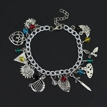 

Women Accessories Game Jewelry The Legend Of Zelda Bracelets link Chain Bangle Female Girls Birthday Gift