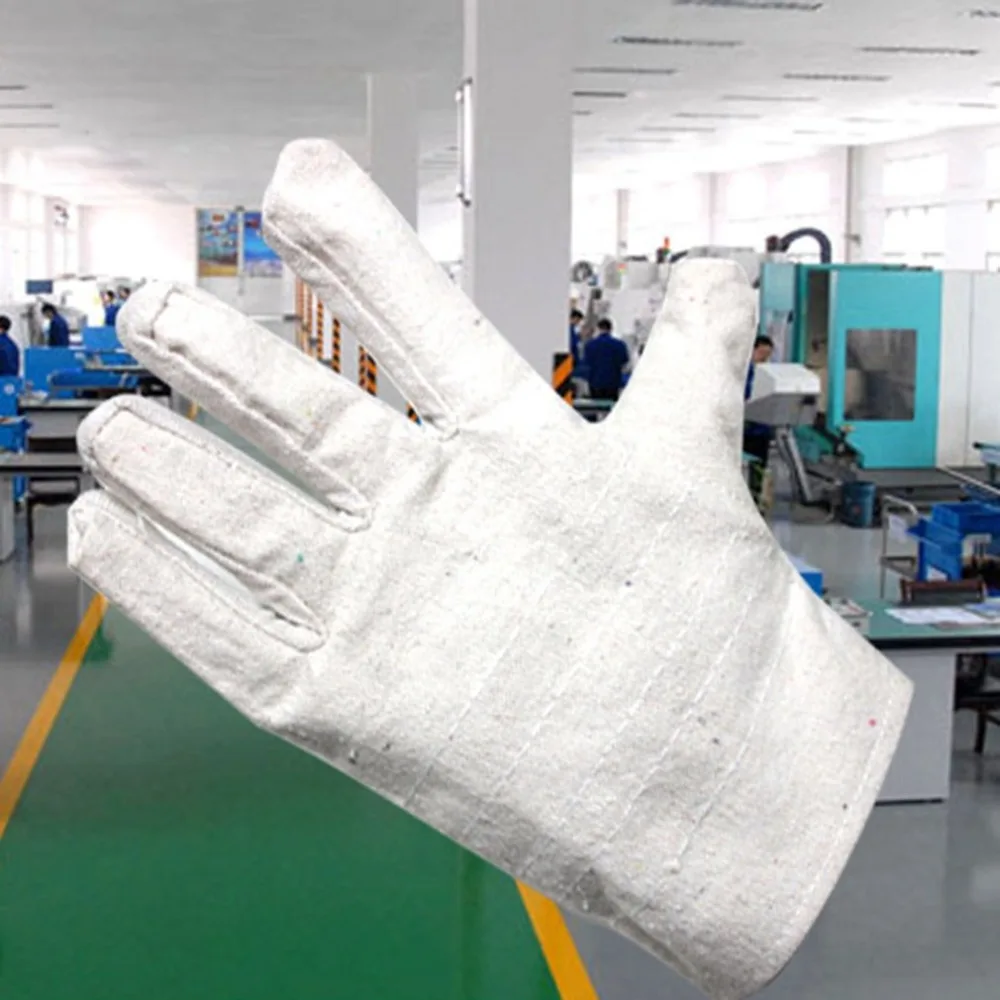 A Pair/Set Wear Resistant Canvas Work Gloves Thickened Durable Labor