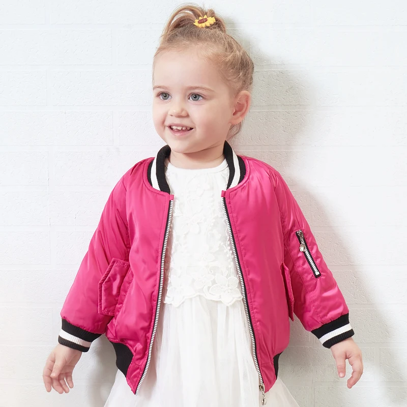 

Toddler Real Sale Worsted Full Regular Autumn Baby Little Girls Cotton Jacket Active Style Coat Jackets Letter Kid Clothes