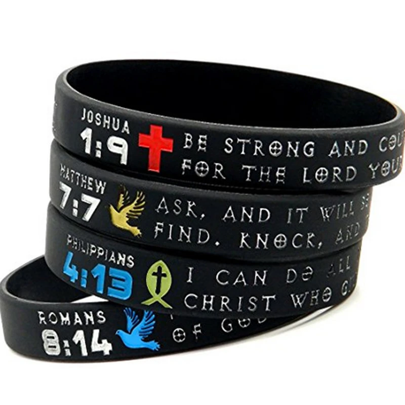 Aggregate 82+ bible verse rubber bracelets latest POPPY
