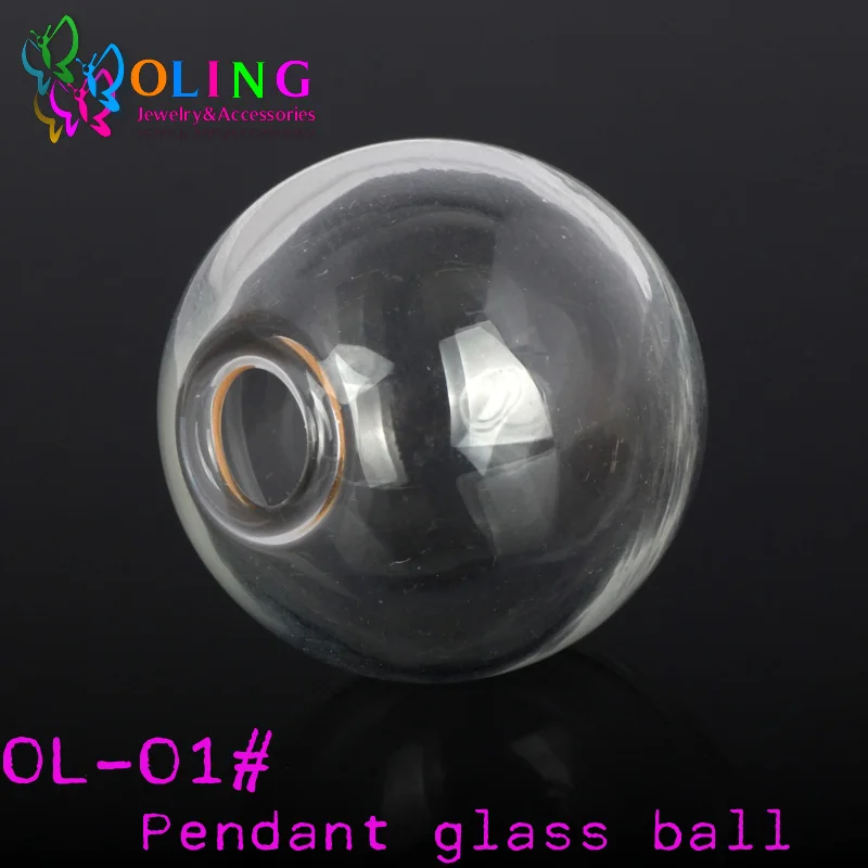 OlingArt, 3 шт./лот, 30 мм, стеклянная подвеска в форме стеклянной бутылки, флакон, ожерелье, винтажная мини-бутылка желаний, ожерелье, ювелирное изделие, сделай сам, женский подарок - Окраска металла: L01 29MM  3PCS