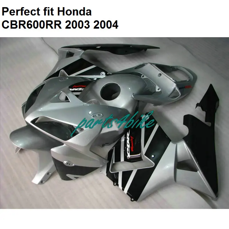 

Motorcycle fairing kit for Honda silver black CBR 600RR 2003 2004 fairings CBR600RR F5 BM3