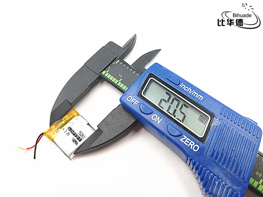 2 шт./лот 3 7 V 180mAH 552020 полимерный литий ионный/литий ионный аккумулятор для DVR GPS mp3