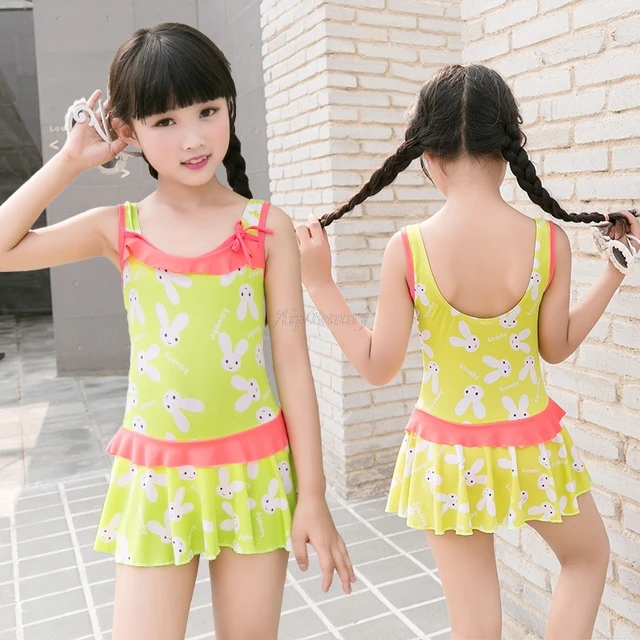 Aipbunny 2018 lovely girls swimwear skirt bodysuit swimsuit sling ...