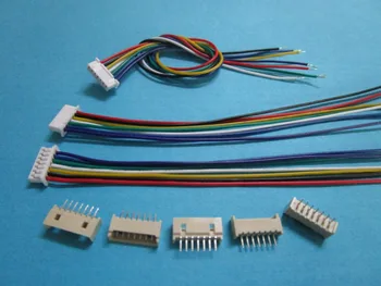 

150 pcs 1.25mm 7 Pin Female Polarized Connector with 28AWG 5.9inch 150mm Leads