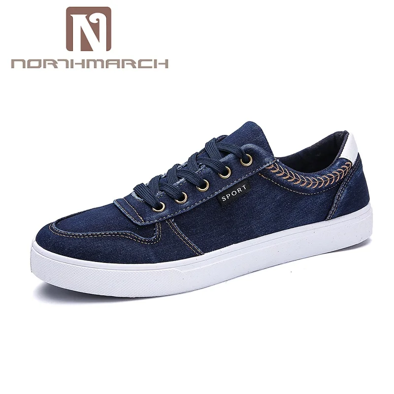

NORTHMARCH Mens Sneakers Summer Jeans Canvas Shoes Mens Breathable Fashion Mens Driving Shoes Lace-Up Men Casual Shoes Zapatos
