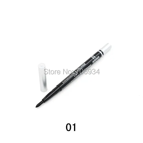 Líquido à Prova Pen e Lápis Delineador Retrátil - Lote 2 Cor Black & White d' Água Eye Liner E695 12 Pçs 1 Beleza e saúde