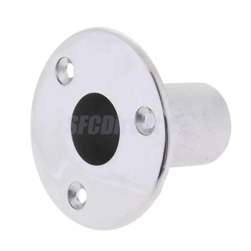 25mm 90 Degree Round Base Stainless Steel Boat Hand Rail Fitting Flush Mount