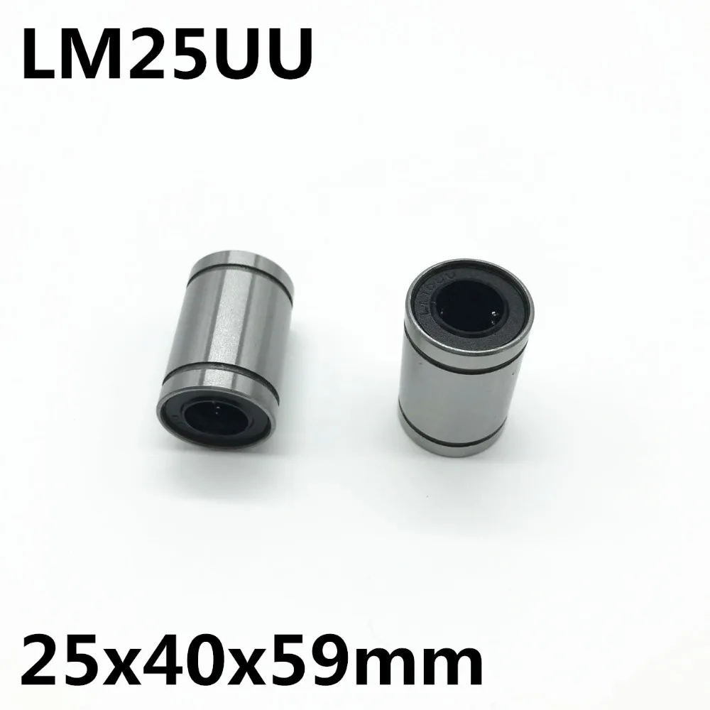 5pcs LM25UU ball bearing inner diameter 25x40x59mm guide linear optical