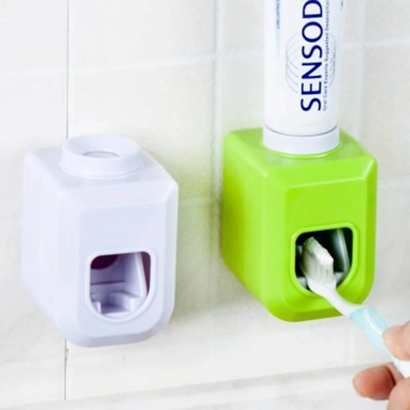 Automatic Toothpaste Suction Wall Holder Wall-mounted Seamless Shelf Lazy Squeezer | Дом и сад