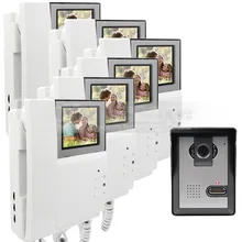 600TV Line DIYSECUR 4.3 pulgadas Teléfono Video de La Puerta de Intercomunicación de Vídeo IR Cámara de Visión Nocturna Al Aire Libre para el Hogar/la Oficina de Seguridad sistema
