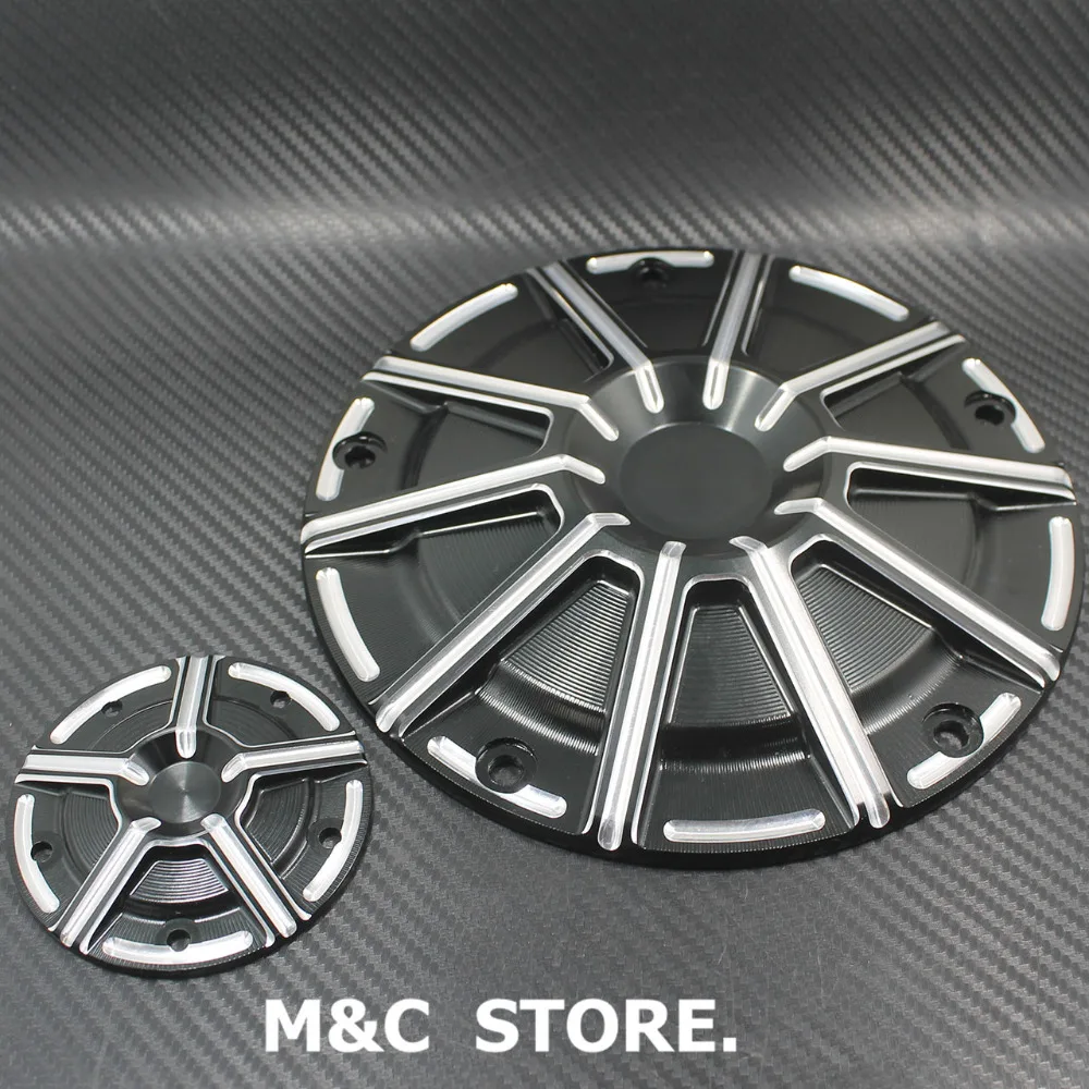  Engine Cover Contrast Derby Cover Timer Timing Cover For Harley Touring Road King Dyna 99-15 Softai