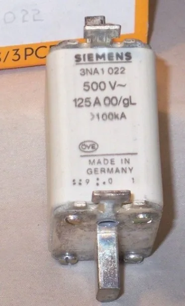 Details about   Siemens 3NA1117  50A 500V Fuse 100kA 