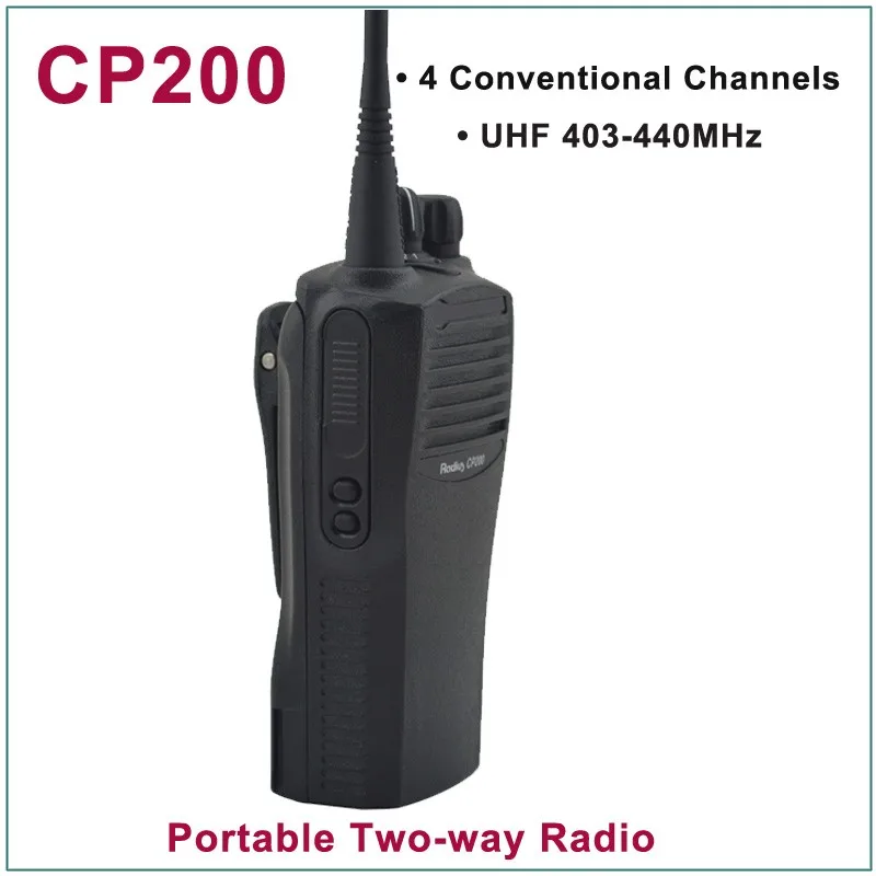 Новый CP200 UHF 403-440 MHz 4 обычных каналов Портативное двухстороннее радио (для моторолаа)