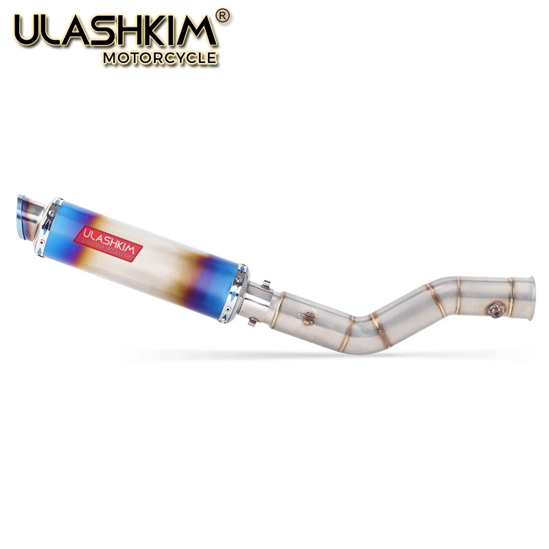 

Motorcycle Exhaust Muffler Escape Full System Middle Link Pipe Slip On For yamaha YZF1000 YZF R1 2009 2010 2011 2012 2013 2014
