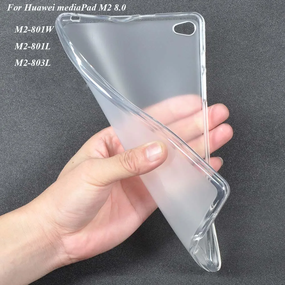 Для Huawei MediaPad M2 8 0 чехол Мягкая задняя крышка из ТПУ для M2-801W M2-801L ''чехол