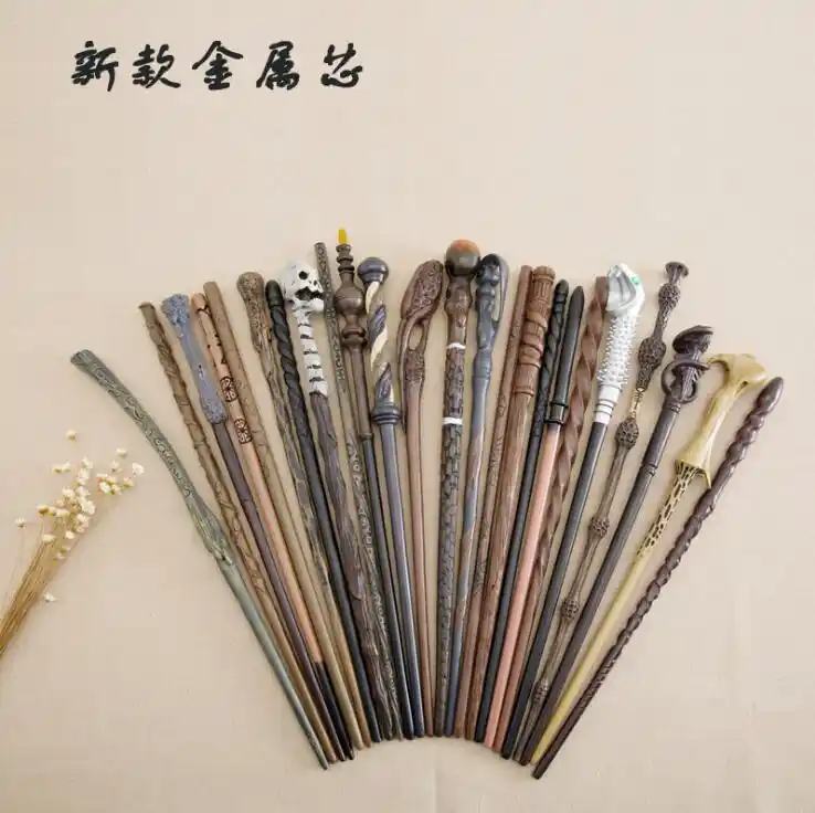 Colsplay Metal Iron Core Posey Carlo Bella Nigel Weasley Magic Wand Najini Snake Stick Harry Potter Magic Magical Wand Gift Box Magic Tricks Aliexpress