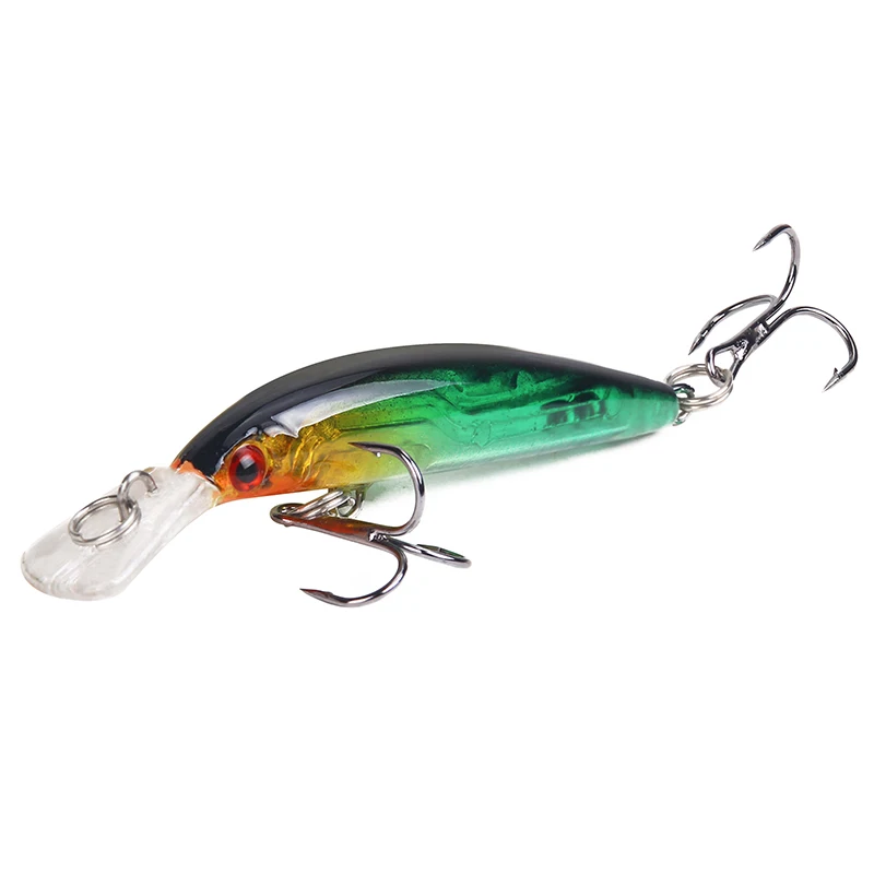 HAODIAOZHE 1 шт. Crankbait Minnow рыболовная приманка искусственные твердые приманки Vivid 3D Eyes