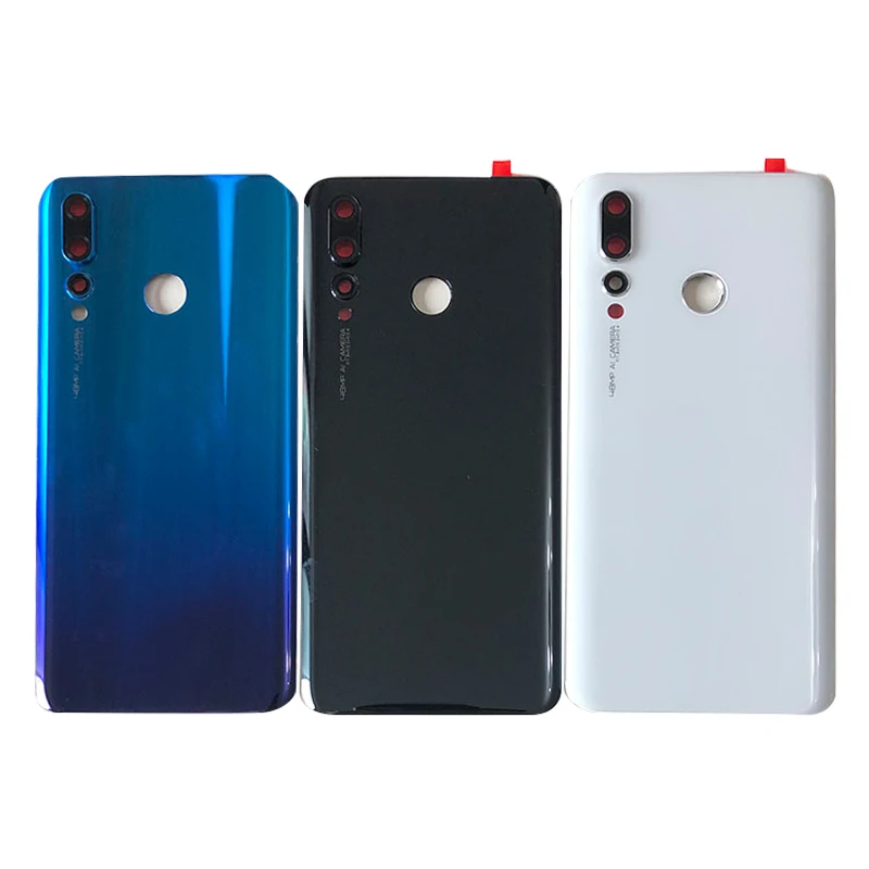 M& Sen для 6," huawei Nova 4 VCE-AL00 VCE-TL00, стеклянная задняя крышка, чехол+ рамка для камеры+ объектив+ рамка для отпечатков пальцев+ наклейка